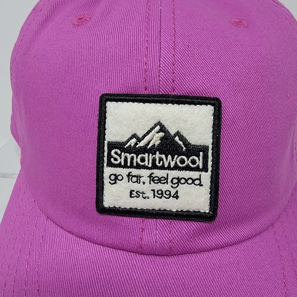 Smartwool Logo Ball Cap Festive Fuchsia Pink Cotton Adjustable New - Picture 6 of 13